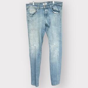 Closed | Baker Denim Jeans Light Wash Distressed  | 29 LONG 29L | Slim straight